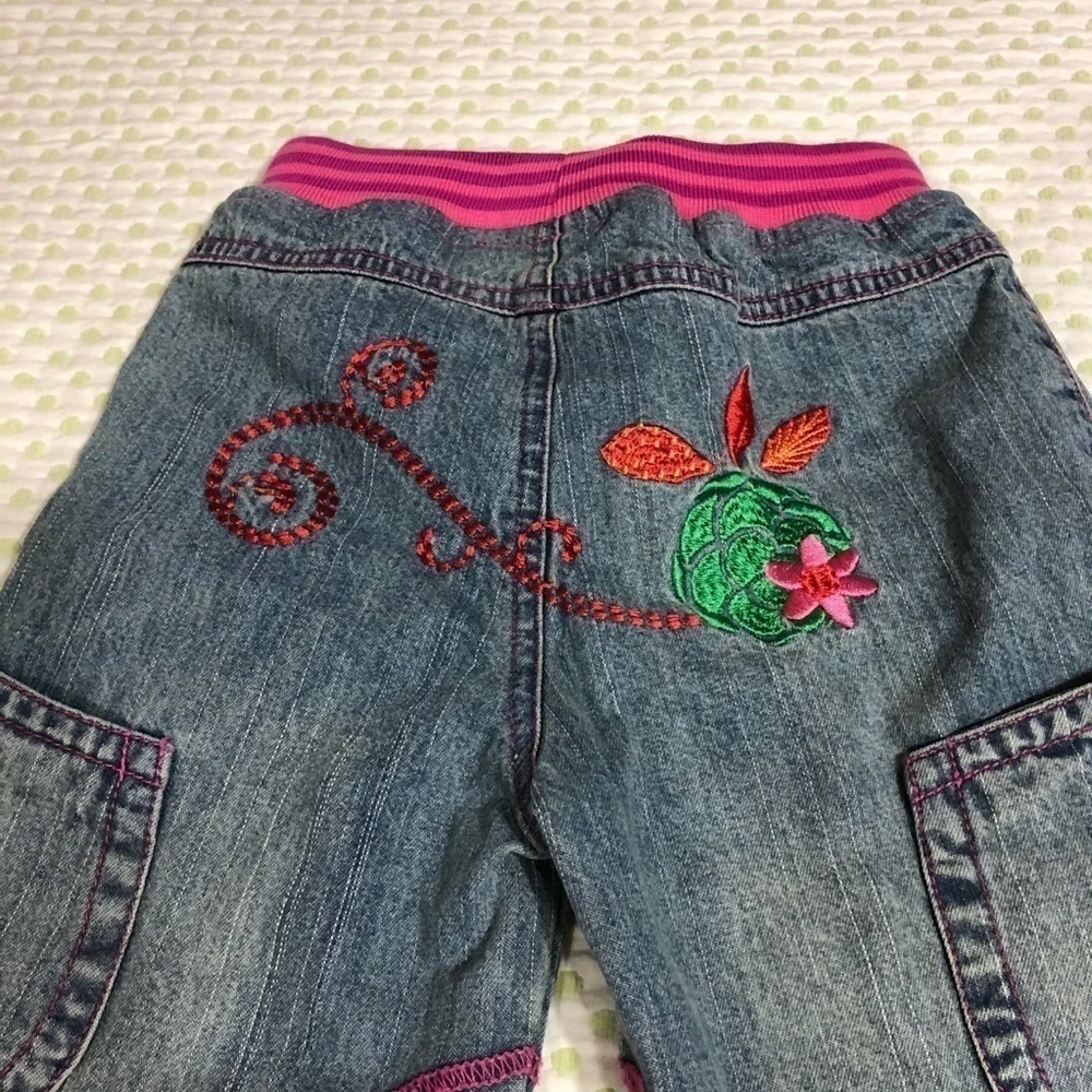 ME TOO-GIRL JEANS SIZE 2Y PINK & BLUE NWT